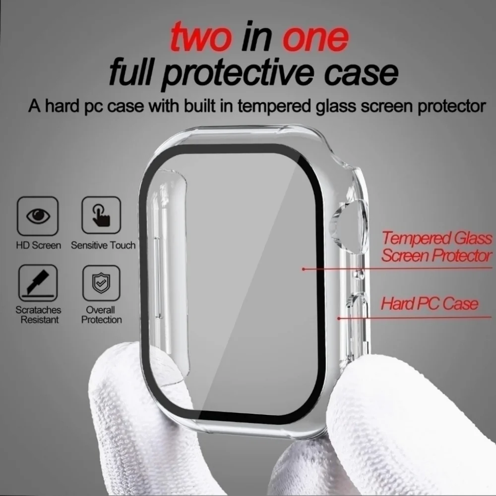 Screen Protector Case for Apple Watch - Clear
